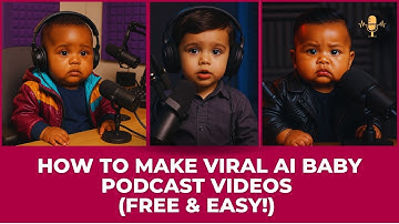 How to Make Viral Ai Baby Podcast Videos Free & Easy! 👶🎙 Step by Step Tutorial