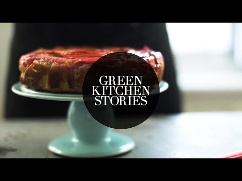 Rhubarb Upside Down Yogurt Cake Green Kitchen Stories