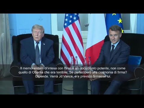 Video Trump: Intesa con Iran documento potente, non come quello di Obama. Potrei partecipare a firma