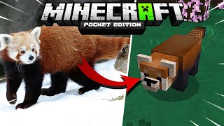 Red Panda addon for Minecraft Bedrock Edition | MCPE (PS4,Win 10,Xbox One, PS5, Switch)