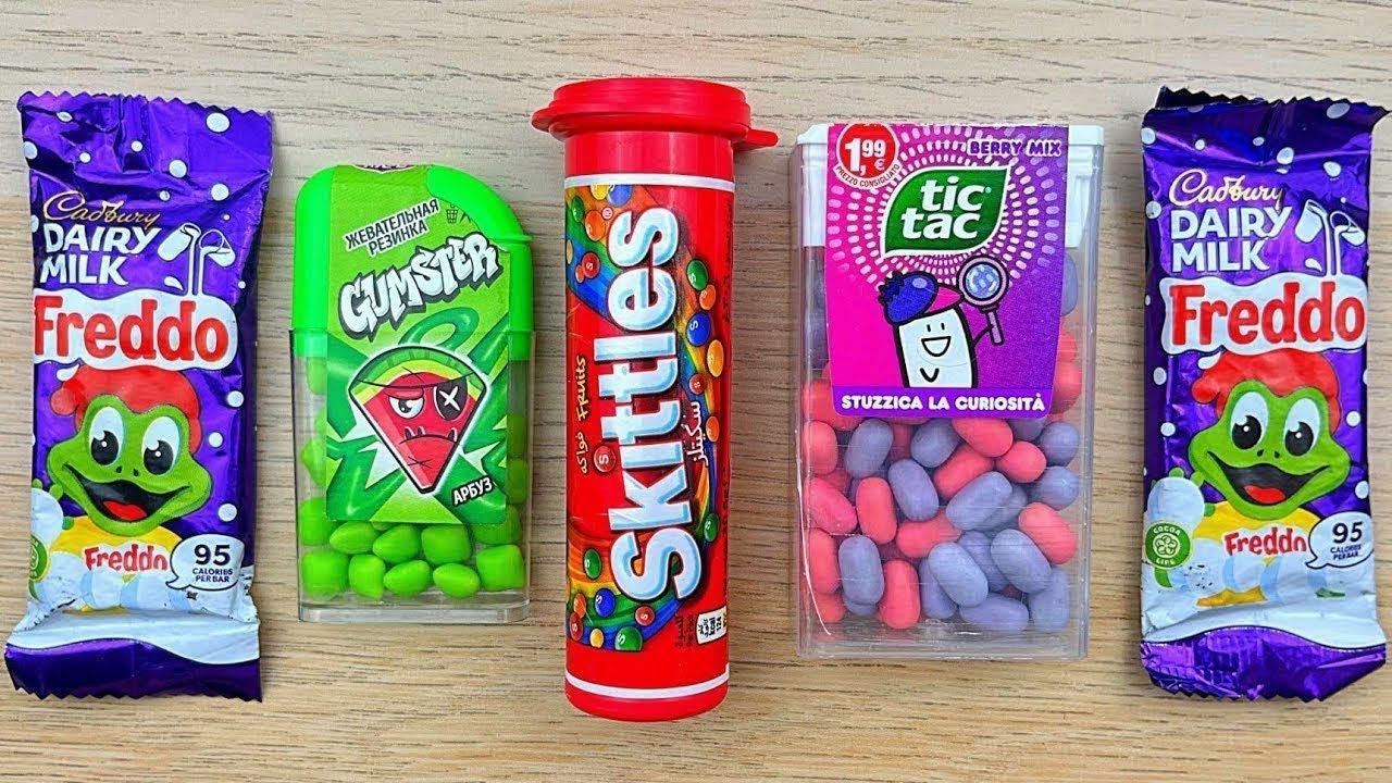 Rainbow Candy & Snickers | Visual Crunch Party 🌈🍫 