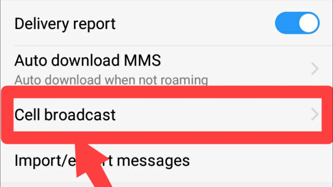 Cell broadcast in messages vivo phones YouTube