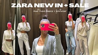 SHOP WITH ME | ZARA NEW IN + SALE | ZARA TRY ON HAUL | MUST HAVE BASICS + KNITWEAR | 2023