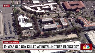 11-year-old boy found dead in Santa Ana hotel room