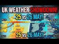 UK Weather Showdown: 25 vs 26 May 2026 – Hourly Breakdown!