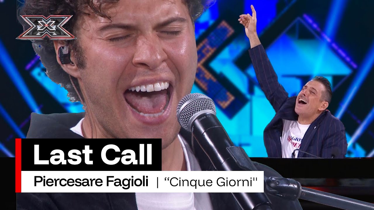 Piercesare Fagioli canta “Cinque giorni” di Michele Zarrillo | X Factor 2025 Last Call
