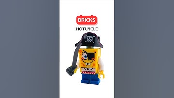Pirate SpongeBob Minifigure Immersive Speed Build #toys #bricks #spongebob