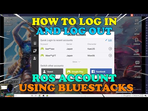 ROS TUTORIAL HOW TO SWITCH ACCOUNT IN RULES OF SURVIVAL USING BLUESTACKS