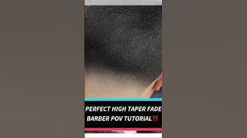 The Perfect High Taper Fade Tutorial 🔥 Barber ASMR Sounds + Walkthrough with STEP BY STEP 📚
