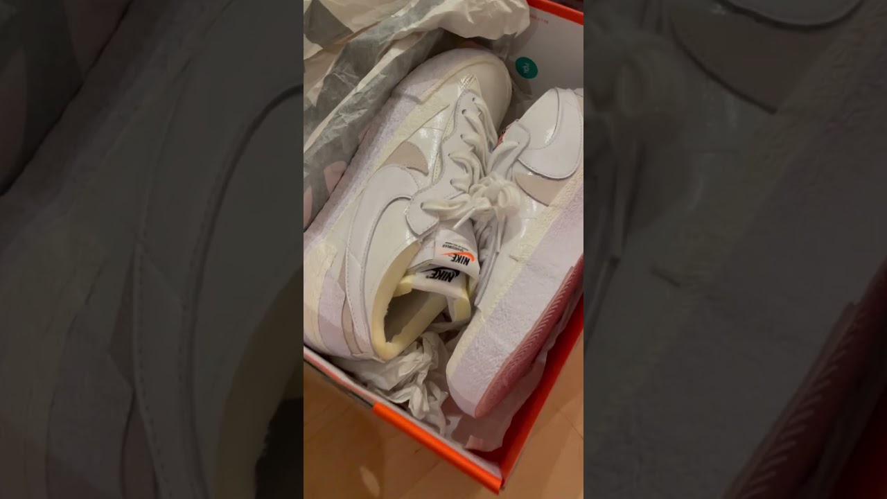 sacai x Nike Blazer Low unboxing 