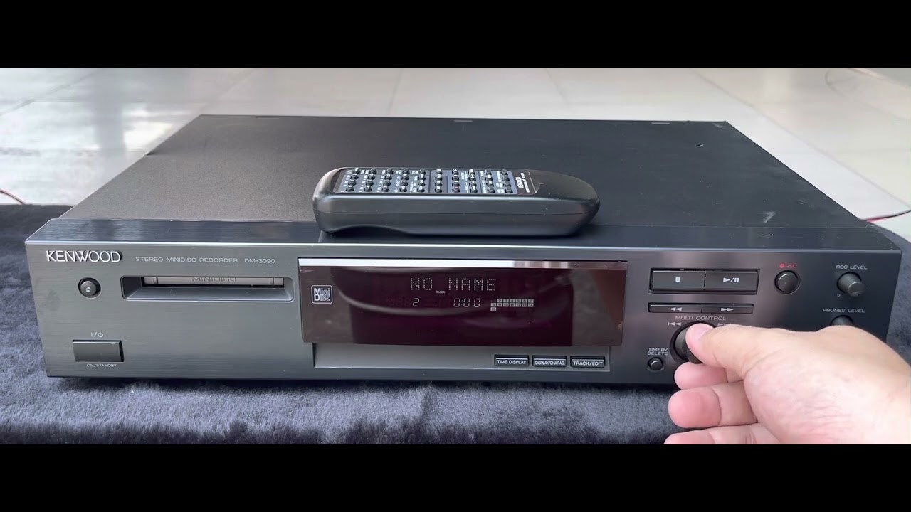 DECK MINIDISC KENWOOD DM3090 (remote) YouTube