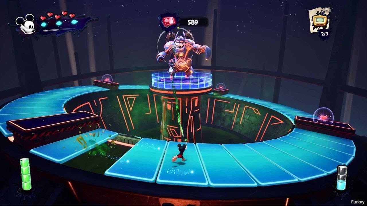 Disney Epic Mickey: Rebrushed - Petetronic Boss Fight