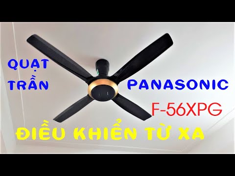Video Quạt trần Panasonic F-56XPG - Quạt 4 cánh có điều khiển - youtube