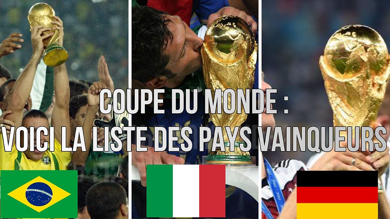 Coupe du monde : Quels pays ont gagné le plus de fois le Mondial ?