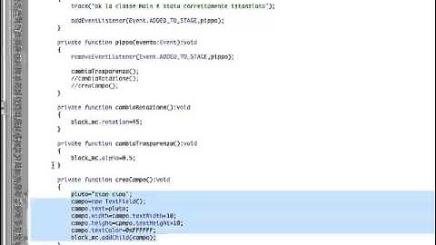 Videocorso Action Script 3.0 lezione 7 La Document Class