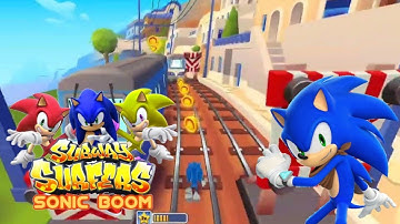SONIC BOOM IN SUBWAY SURFERS MOD - ALL CHARACTERS UNLOCKED & ALL BOARDS ANDROID GAMEPLAY GUARD CHASE