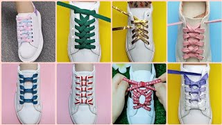 أسهل طريقة لربط رباط الحذاء 2022💞 احدث واشيك ربطه كوتشى 🥾تعلمى طرق جديدة وابداعيه في ربط حزام حذائك