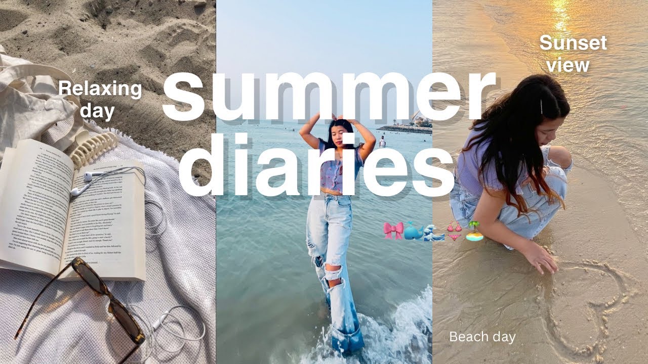 Daily dairies 🎀|| summer vlog || relaxing beach day 🌊🏝️|| 