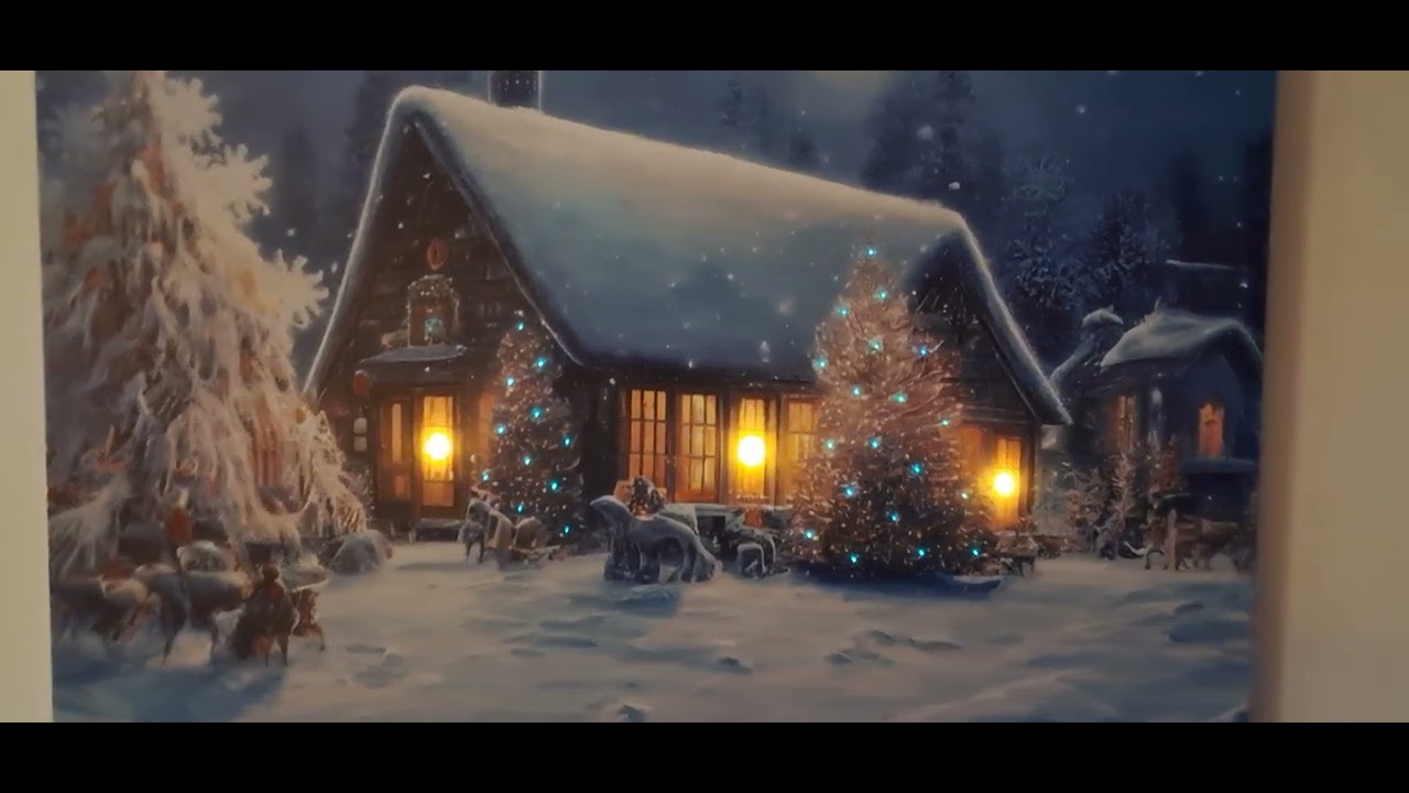 Wall Picture With Led Lighting....& Changing Tree Lights 🎄 🎄🎄🎄