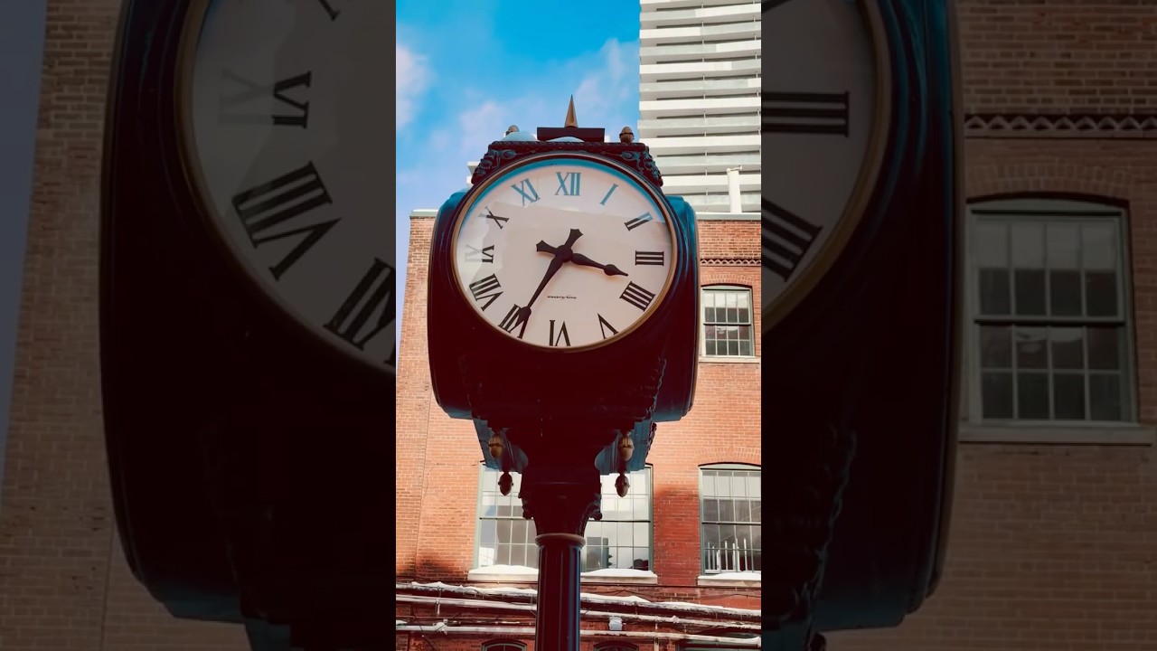 Walking in Distillery District, Toronto 