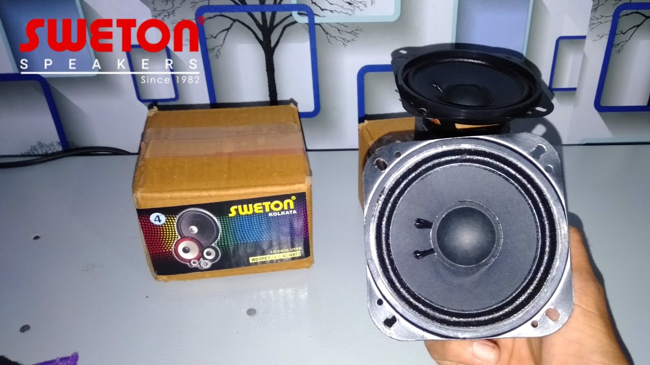 Sweton 4 Inch 40 Watt Woofer Unboxing 
