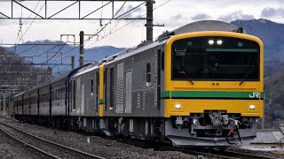 【堂々8両編成】GV−E197系 + 旧客6両 上越線試運転 #鉄道 #上越線