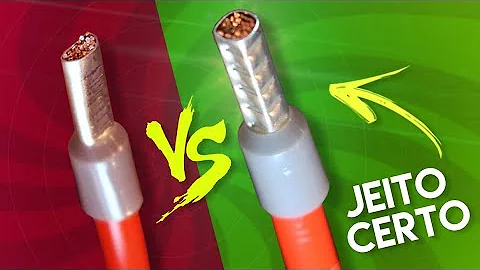 Como Crimpar fio de energia?