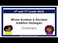 Whole Number and Decimal Addition Strategies Quiz