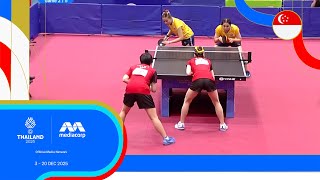 Ser/Loy (SGP) vs Tamolwan/Jinnipa (THA) | Women's Doubles Semi-finals | Table Tennis SEA Games 2025