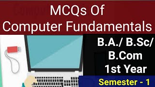 Basic#Computer Application|Fundamentals|MCQs|B.A./B.Sc.1 Year|Semester -1|@OnlineEducationalHub512010 screenshot 2