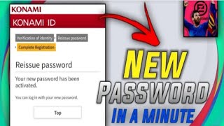 How to change your forgot password in pes game 2021 and you can login in any device