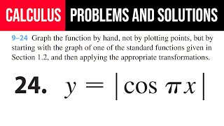 24. Graph the function by hand, not by plotting points, but by starting with the graph of one of the