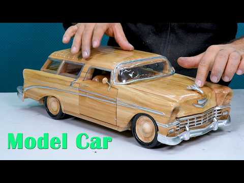I Built a Wooden Chevrolet Bel Air by Hand! Classic Car Masterpiece 🚗🪵