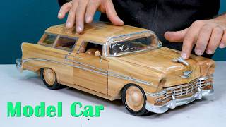 I Built a Wooden Chevrolet Bel Air by Hand! Classic Car Masterpiece 🚗🪵