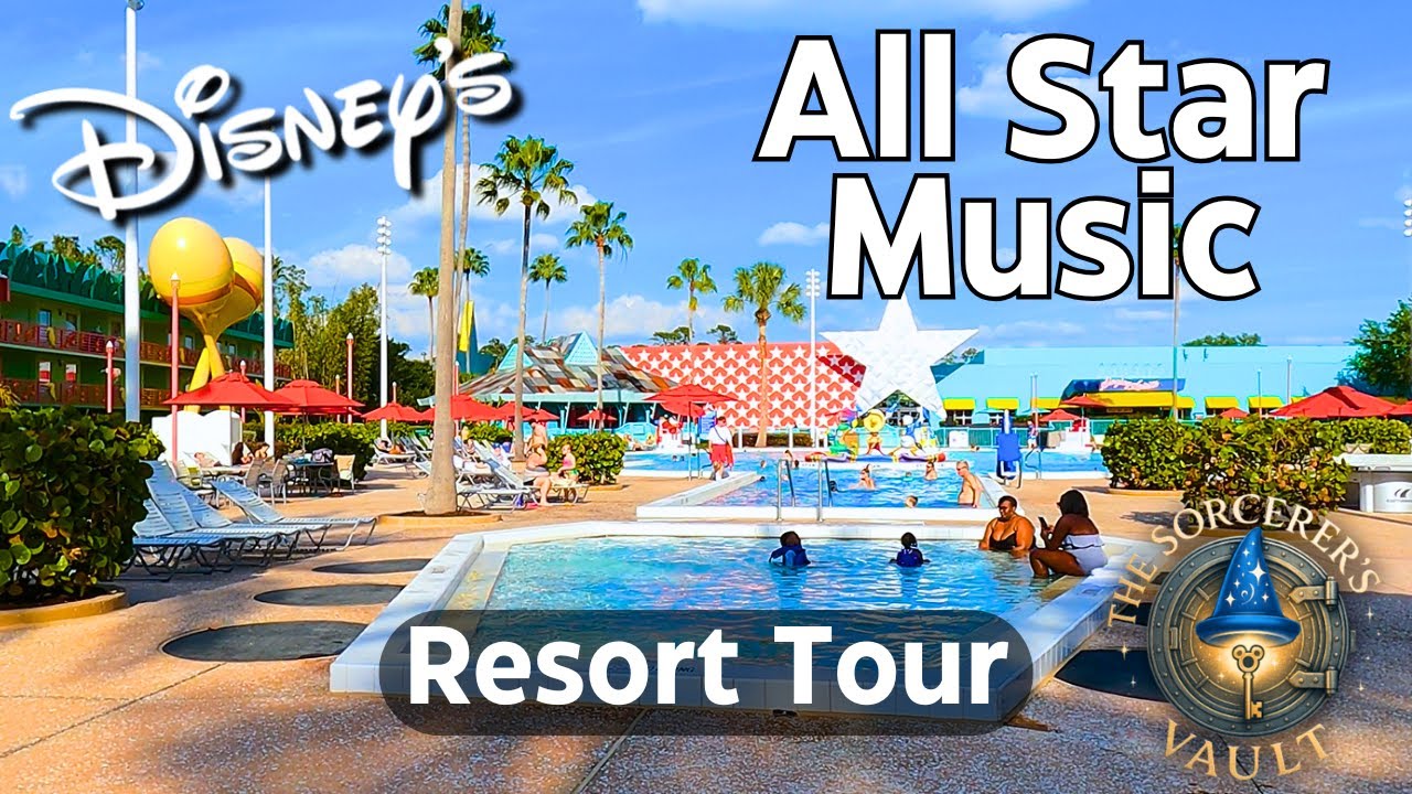 A Full Walking Tour of Disney's All-Star Music Resort | Themed
