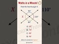 Find the Missing Angle X | Angles Around a Point Geometry Multiple Choice Q #maths #mathlogic