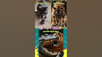 Eat or ???  食べられるか... #shorts   #cat  # mouse  #attacks