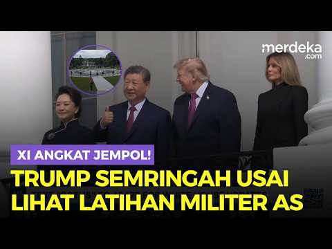 Xi Jinping Kasih Jempol ke Trump Usai Saksikan Latihan Militer AS di Gedung Putih