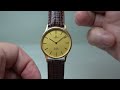 1980 Omega De Ville Quartz thin men&#39;s vintage watch with calibre 1365.  Model reference 191.0130