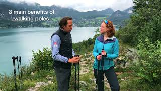 3 benefits of walking poles
