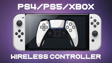 How to wirelessly connect PS4 PS5 & XBOX Controller Nintendo Switch (bluetooth no adapter) - Guide