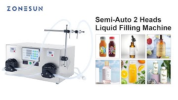 How To Use ZS-YTPP2 2 Nozzles Peristaltic Pump Liquid Filling Machine