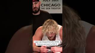 Logan was disappointed after $400k #Pokémon card wasn't a PSA 10 #loganpaul #pikachu