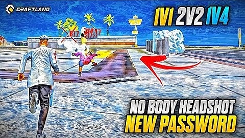 Only Headshot craftland map custom 1v1 full gameplay #freefire #trending #headshot #viralvideo