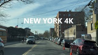 4K New York - Driving tour of Brooklyn ( Avenue Y & Ocean Avenue ) - Jan 8, 2026