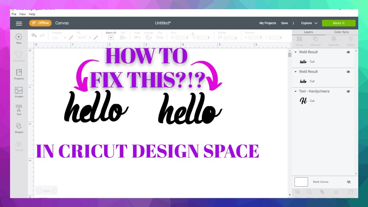 HOW TO STOP WELDED LETTERS FROM FILLING IN DESIGN SPACE