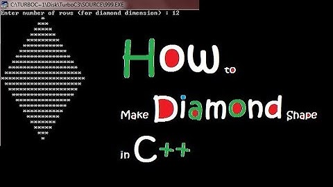 HOW To Make Diamond Shape in C++ Easy Way|| Source Code| SUNDAY NIGHT PROGRAMMING