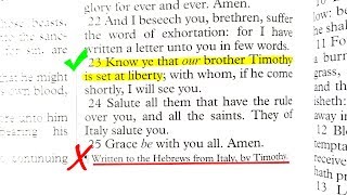 ERRORS in King James BIBLE Footnotes - Subscript