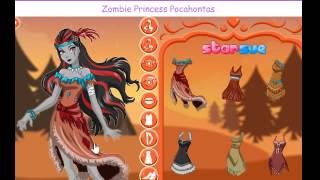 Disney Princess Zombie Pocahontas Makeover Dress Up And Makeup Best Games for Girls screenshot 3