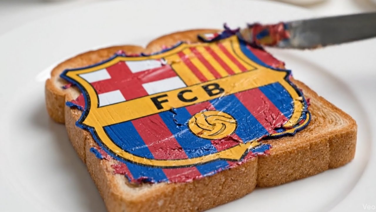 Relaxing Barcelona Flag Spread | Gentle Toast ASMR 🍞🇪🇸